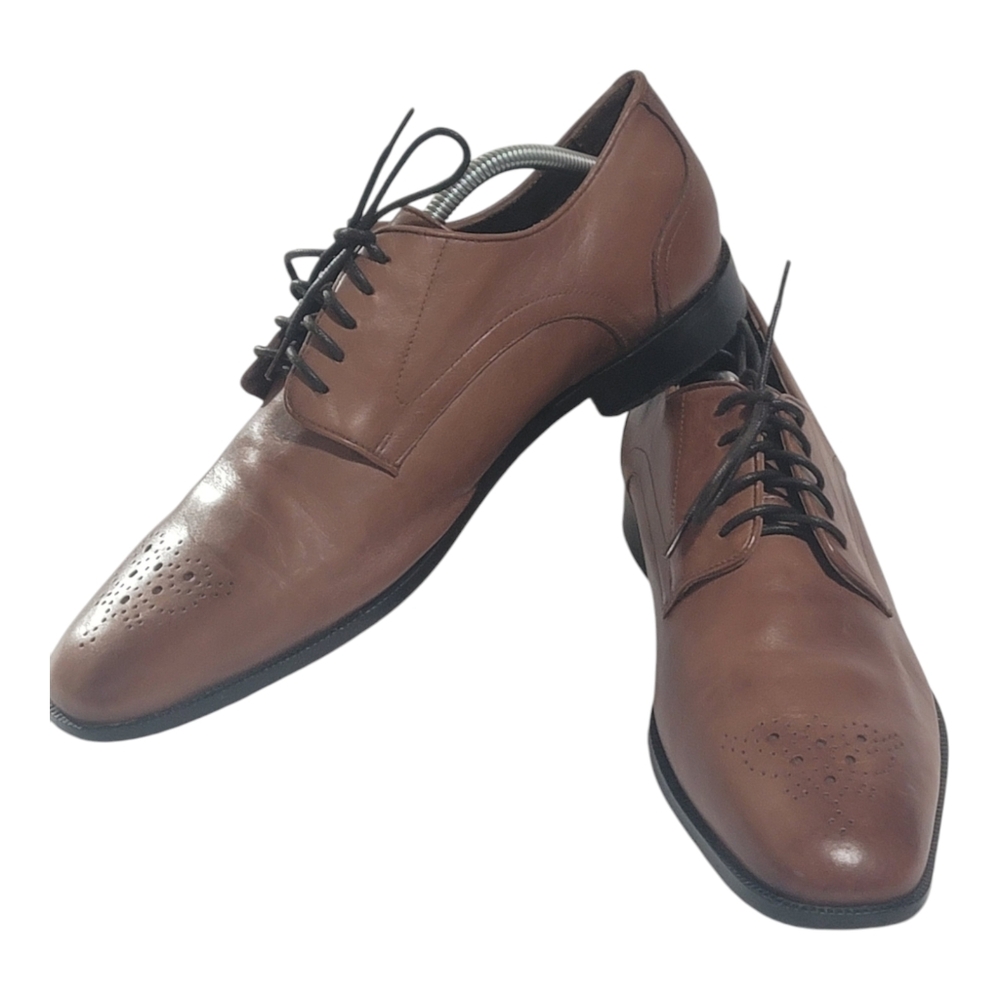 Rockport Mens Brown Leather Dress Shoes‎ Size 10 LNC SB1